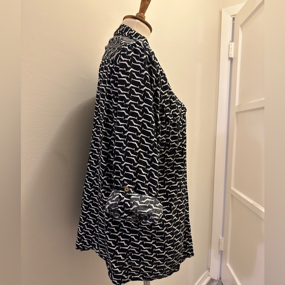 Vintage Jaclyn Smith Dachshund Print Button Up - Picture 11 of 15